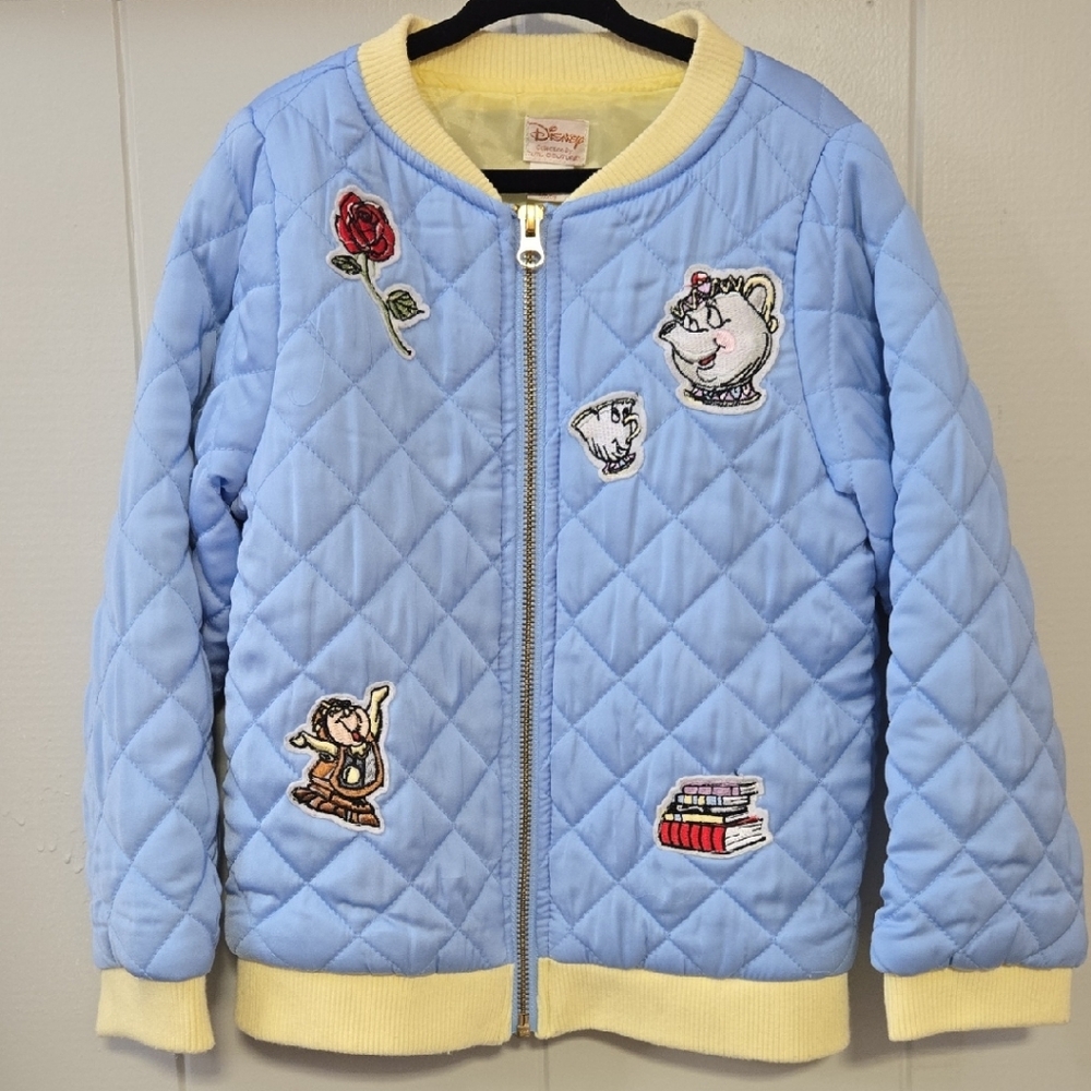 Disney Kids Light Blue Quilted Puffer Jacket